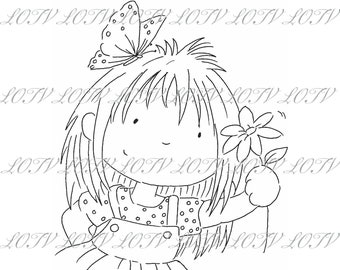 Lili of the Valley Digi Stamp - Millie Just for You, JPEG, Girl, Digital