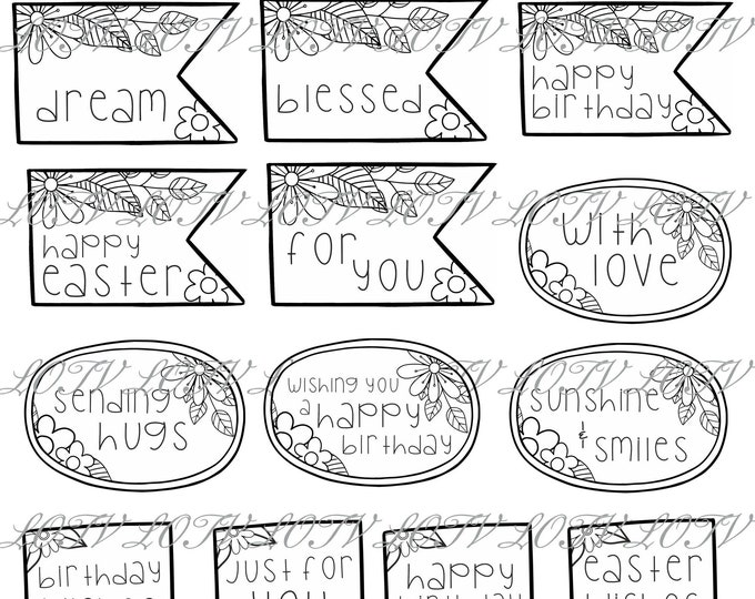 LOTV Digi Stamp - Easter Sentiments, Digital