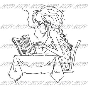 LOTV Digi Stamp - AS - Jasmine Coffee, JPEG, Meisjes, Tiener, Verjaardag, Vrouw, Digitaal