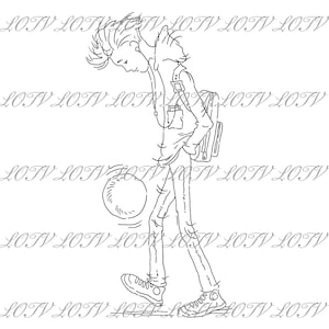LOTV Digi Stamp - WIE - Oliver Kicking ungefähr, JPEG, Jungen, Teenager, Geburtstag, männlich, Digital