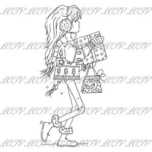 LOTV Digi Stamp - AS - Jasmine Christmas Presents, JPEG, Navidad, Navidad, Noel, Festivo, Nieve, Digital