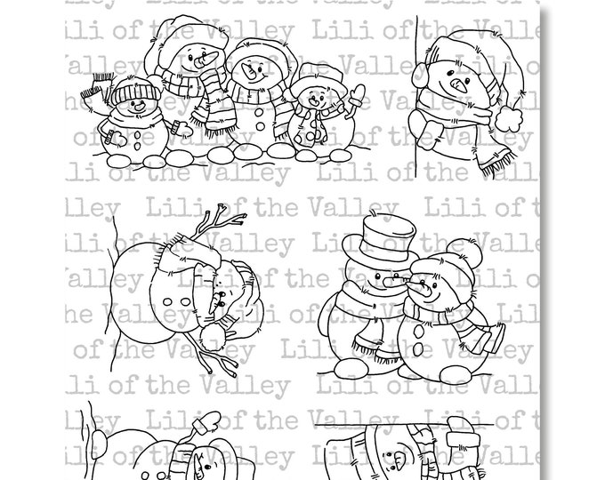 Snowmen - A5 Stamp Set