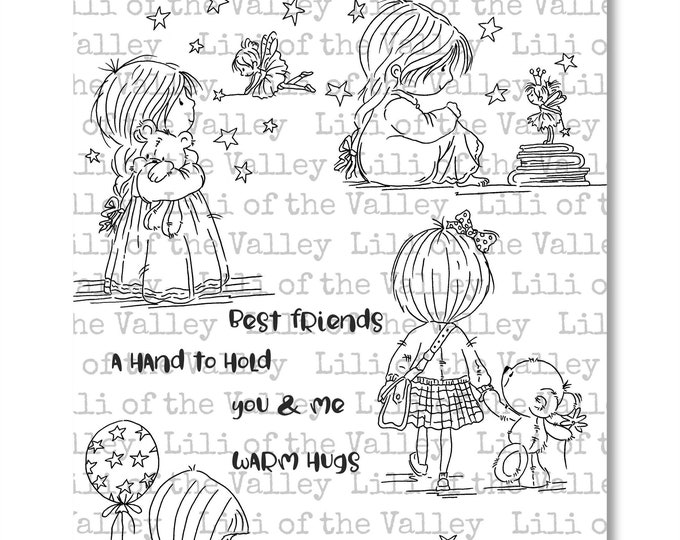 Little Girls - A5 Stamp Set