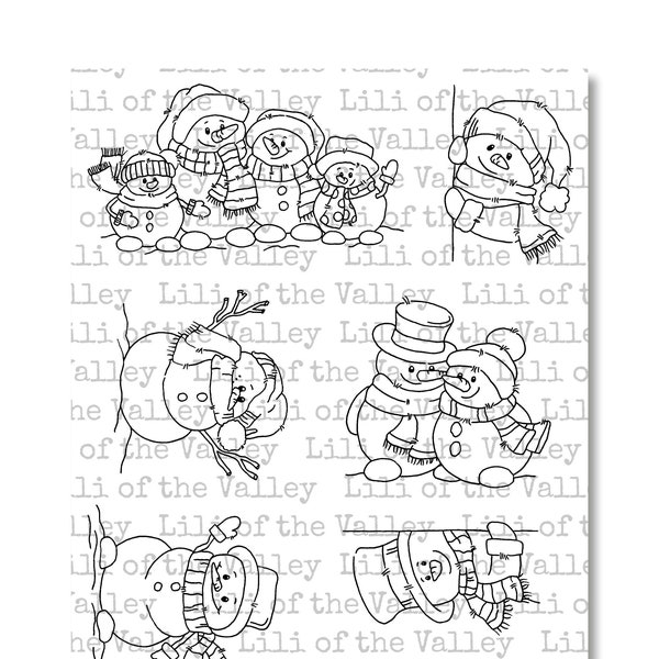 Snowmen - A5 Stamp Set