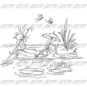LOTV Digi Stamp - A la deriva, JPEG, Lindo, Ratones