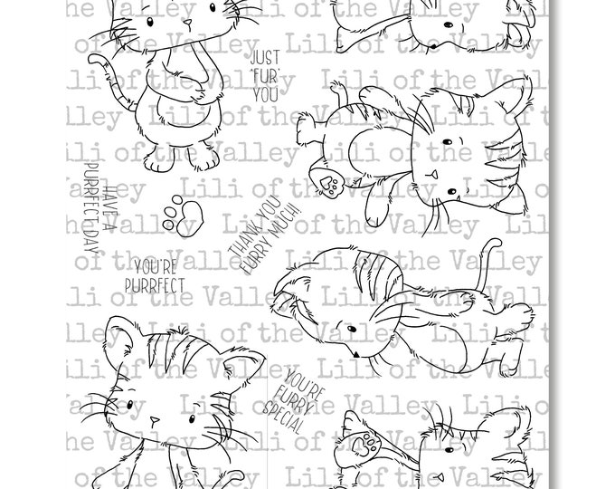 Purrfect - A5 Stamp Set