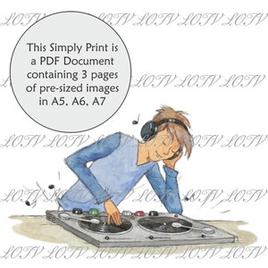 LOTV Vollfarbe Simply Print - AS - Oliver Music, 3-seitiges, druckfertiges Dokument, digital