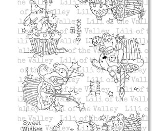 Cupcake Party - A5 Stamp Set