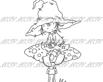 LOTV Digi Stamp - AS - Spooky Toadstool, Digital