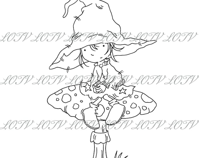 LOTV Digi Stamp - AS - Spooky Toadstool, Digital