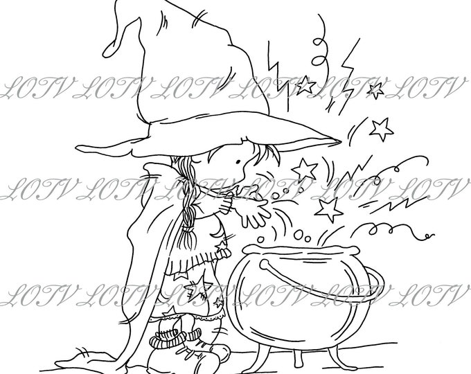 LOTV Digi Stamp - AS - The Cauldron Girl, Digital