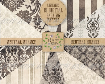 LOTV Backing Paper Set - Neutral Nuance, JPEG, Digital