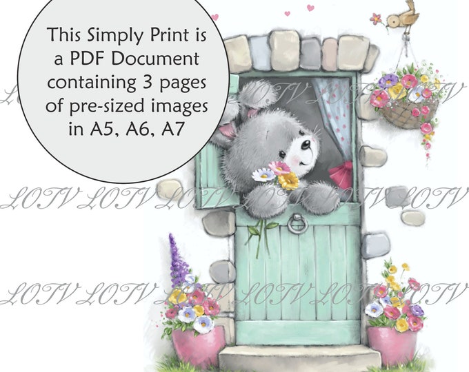 LOTV Full Colour Simply Print - CG - Perfect Day, 3 Page PDF Ready to Print Document, Digital