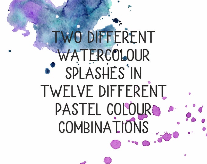 LOTV Digital Watercolour Splashes Collection