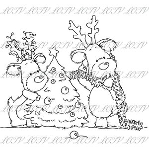 LOTV Digi Stamp - IH - Renna festiva - Digitale