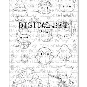Set de sellos digitales LOTV - Navidad polar, digital