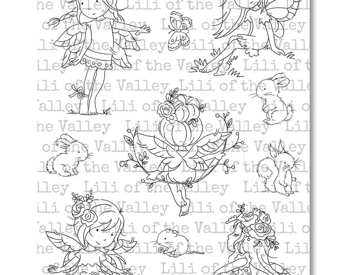 Woodland Fairies - A5 Stamp Set