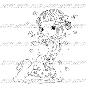 LOTV Digi Stamp - Prachtig, JPEG, Meisje, Digitaal
