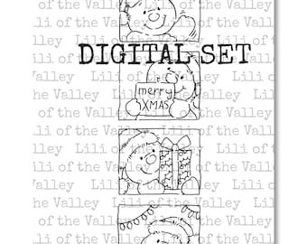 LOTV Digi Stamp - IH - Snowman Photo Strip, JPG