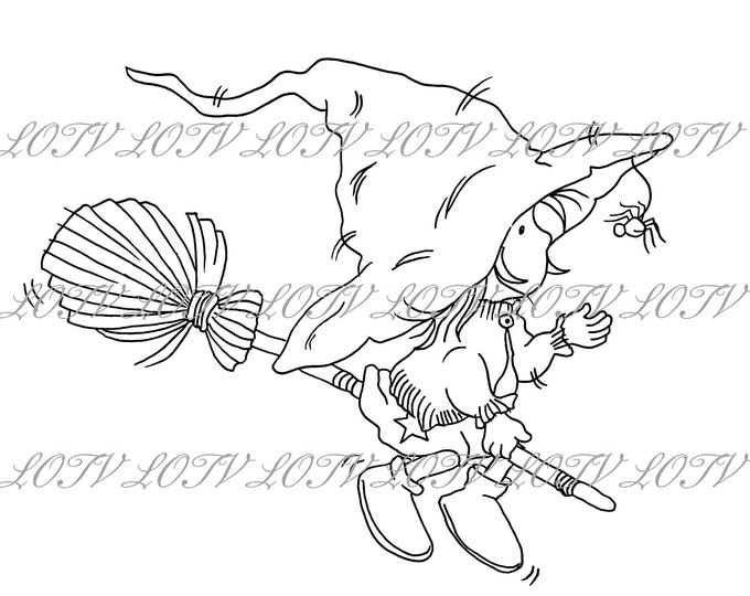 LOTV Digi Stamp - AS - Magical Broom, Digital