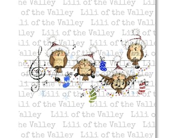 LOTV Full Colour Simply Print - GC - Jingle Owl the Way, 3 Page PDF, Digital
