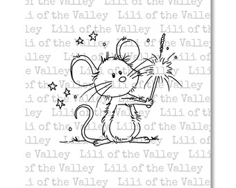 LOTV Digi Stamp - Mouse Sparkler