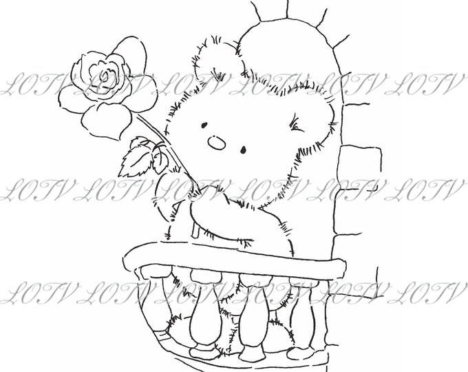 Lotv Digi Stamp - IH - Romeo Ted, JPEG, Bear, Digital