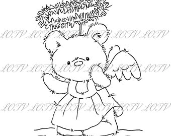 LOTV Digi Stamp - IH - Angel Bear - Digital