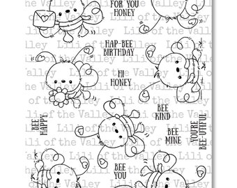 Happy Bees - A5 Stamp Set