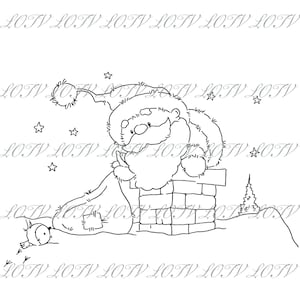 LOTV Digi Stamp - IH - Rooftop Santa - Digital