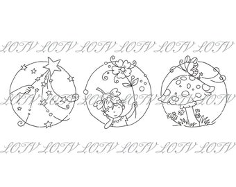 LOTV Digi Stamp - AS - Trio Fairytale, JPEG, Artwork