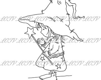 LOTV Digi Stamp - AS - Cute Witch, Digital