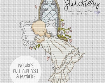 Baby Christening - Cross Stitch Downloadable Chart - PDF Pattern