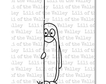 LOTV Digi Stamp - Peeping Penguin