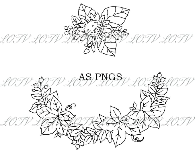 LOTV Digi Stamp - AS - Sunflower Embellishments