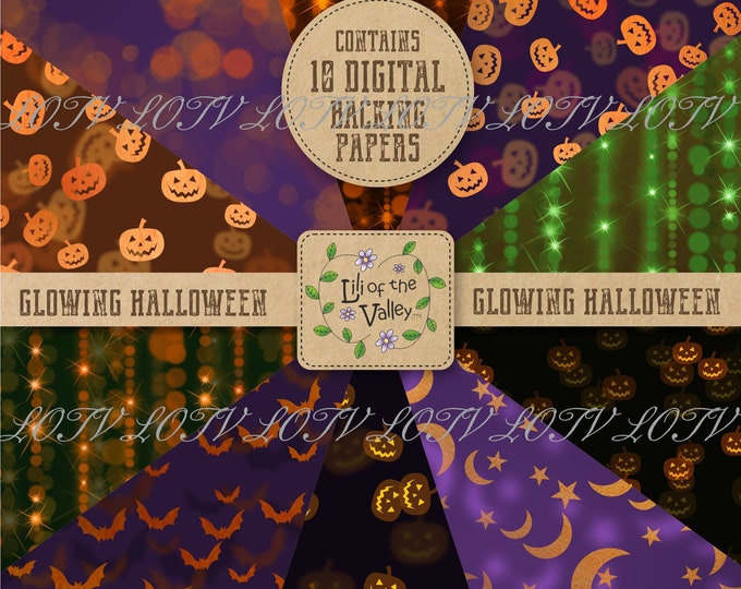LOTV Backing Paper Set - KR - Glowing Halloween, Digital