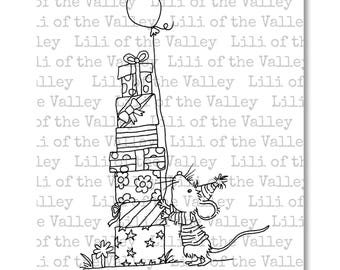 LOTV Digi Stamp - Mouse Presents