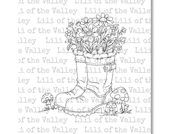 LOTV Digi Stamp - Tulip Jug