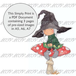 LOTV Full Color Simply Print - AS - Spooky Toadstool, PDF 3 pages, numérique
