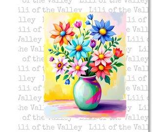LOTV Full Colour Simply Print - Spring Florals 8 - 3 Page PDF, Digital