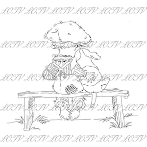 LOTV Digi Stamp - AS - Vintage Boys - El mejor amigo del hombre, JPEG, Digital