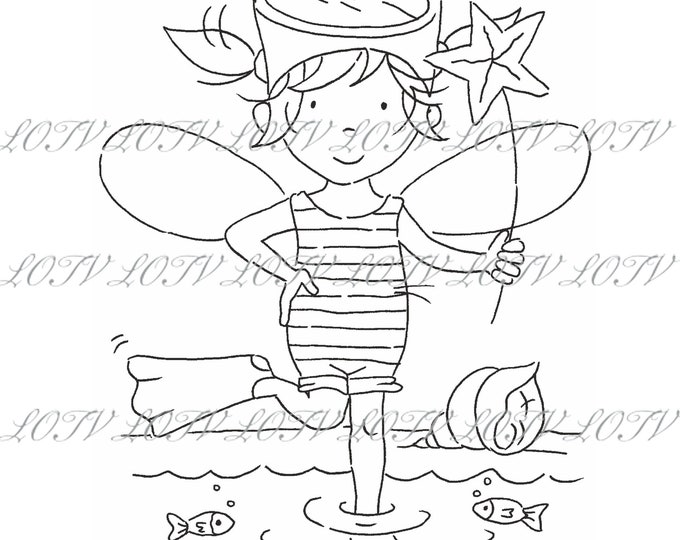 LOTV Digi Stamp - AS - Fairy Calendar August - JPEG, Digital