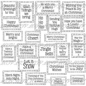 LOTV Digi Stamp Set - Saludos festivos simples, digitales