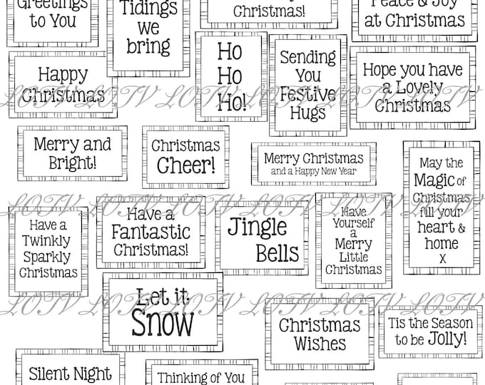 LOTV Digi Stamp Set - Simple Festive Greetings, Digital