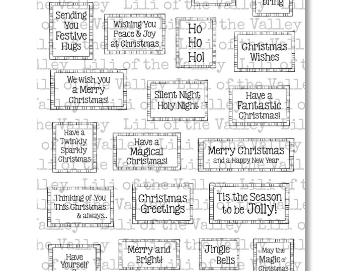 Simple Festive Greetings - A5 Stamp Set