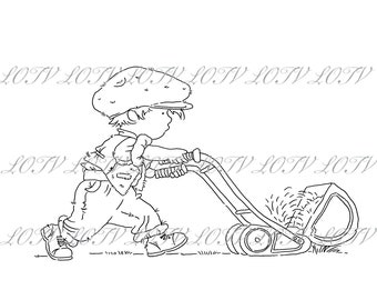 LOTV Digi Stamp - AS - Vintage Boys - Perfect Stripes, JPEG, Digital