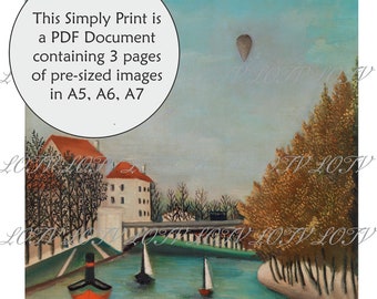 LOTV Vollfarbe Simply Print - Pont de Sevres 1908 - Henri Rousseau - 3 Seite PDF