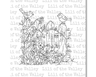 LOTV Digi Stamp - Garden Fence