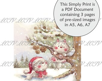 LOTV Full Colour Simply Print - IH - Fur Cones, 3 Page PDF Ready to Print Document, Digital
