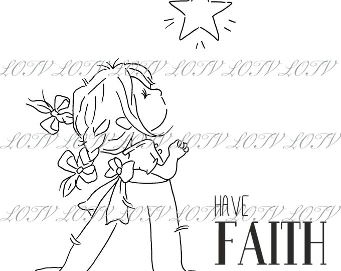 LOTV Digi Stamp - AS - Grace - Faith, JPEG, Digital